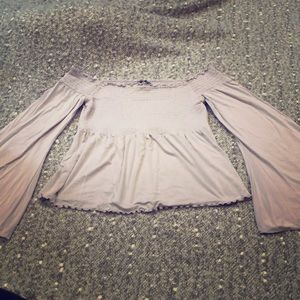 Lilac off the shoulder top